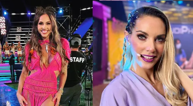 Paloma Fiuza felicita a Brenda Carvalho por animar shows de mascotas.