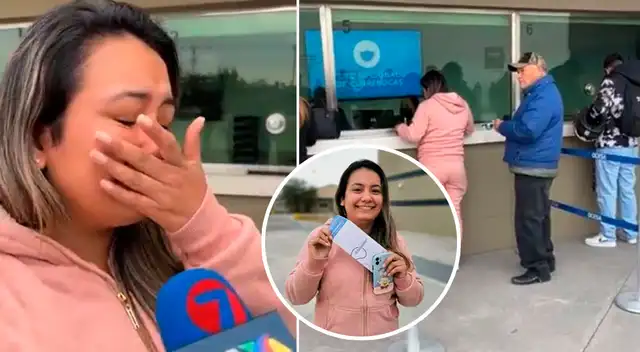 La joven recibió la ayuda de un adulto mayor y su nieta.
