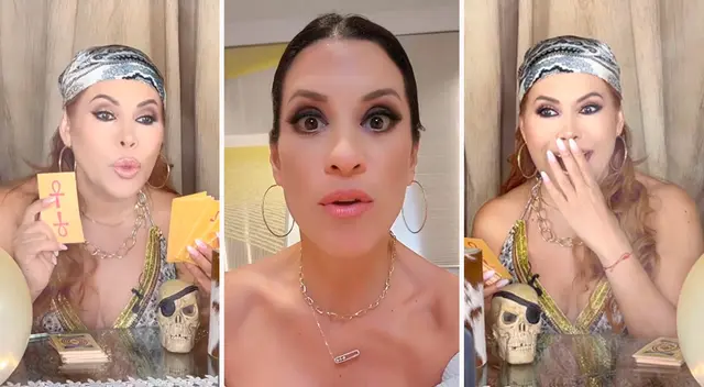 Magaly Medina sorprende al caracterizar a tarotista.