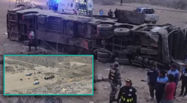 Bus cae a un abismo y deja varios pasajeros muertos como heridos en Talara.