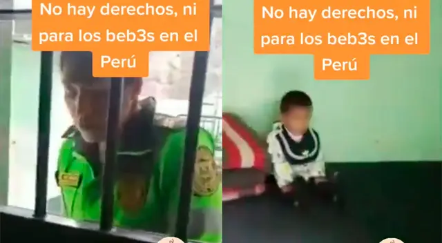 Mujer policía le increpa a la madre de familia por tener un celular dentro del calabozo. Mujer policía le increpa a la madre de familia por tener un celular dentro del calabozo.