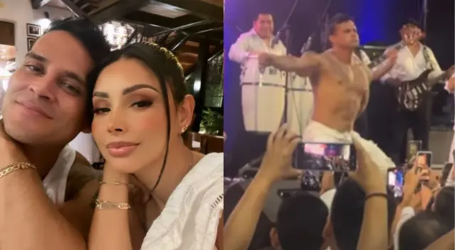 Christian Domínguez se luce junto a Pamela Franco