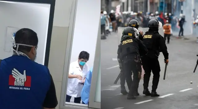 Defensoría del Pueblo también alertó de un herido grave en el Hospital Guillermo Almenara. Defensoría del Pueblo también alertó de un herido grave en el Hospital Guillermo Almenara.