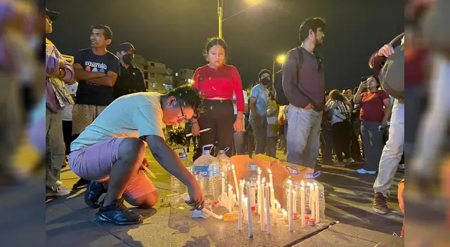 Vigilia en el lugar exacto donde perdió la vida Víctor Santisteban Yacsavilca