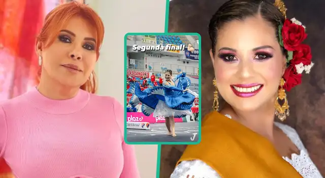 Magaly Medina muestra su apoyo a su sobrina Susana Medina tras llegar a la final en importante concurso de marinera.