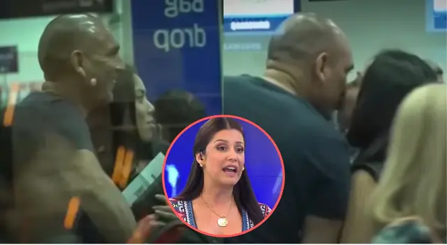 Rafael Fernández no oculta su amor con novia aeromoza