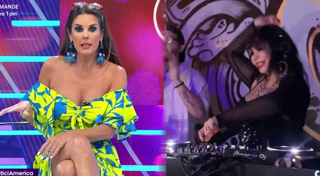 Rebeca Escribens felicita a Susy Diaz y su debut como DJ. Rebeca Escribens felicita a Susy Diaz y su debut como DJ.