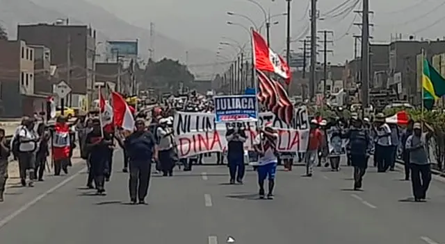 Manifestantes intentarán llegar al Congreso de la República.