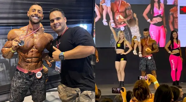 Sebastián Lizarzaburu celebró junto a su hija tras ganar competencia de fisicoculturismo. Sebastián Lizarzaburu celebró junto a su hija tras ganar competencia de fisicoculturismo.