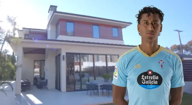 Renato Tapia tiene una lujosa casa con piscina en Vigo, España.