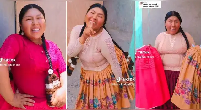 Cholita Lu es la joven puneña que ha causado sensación en las redes sociales.