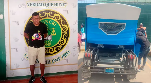 Sujeto detenido tras robar una mototaxi. Sujeto detenido tras robar una mototaxi.