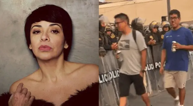 Tatiana Astengo arremete contra sujeto.