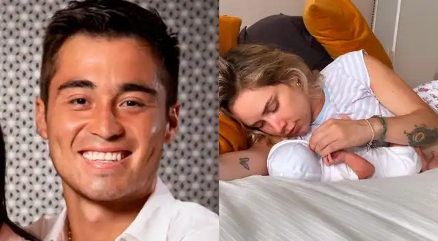 Rodrigo Cuba mostró una tierna imagen de Ale Venturo junto a su hija recién nacida.
