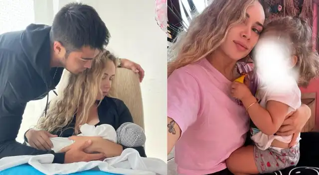 Ale Venturo presentó a su hija mayor a su hermanita.