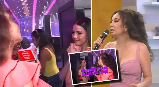 Janet Barboza quedó en el aire cuando Luciana Fuster se rehusó a hablarle. Janet Barboza quedó en el aire cuando Luciana Fuster se rehusó a hablarle.