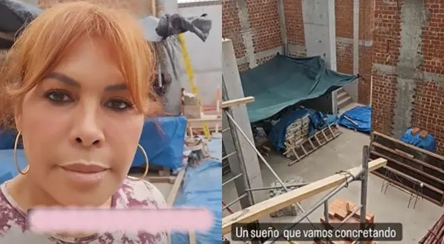Magaly Medina muestra la gran construcción de su nueva casa