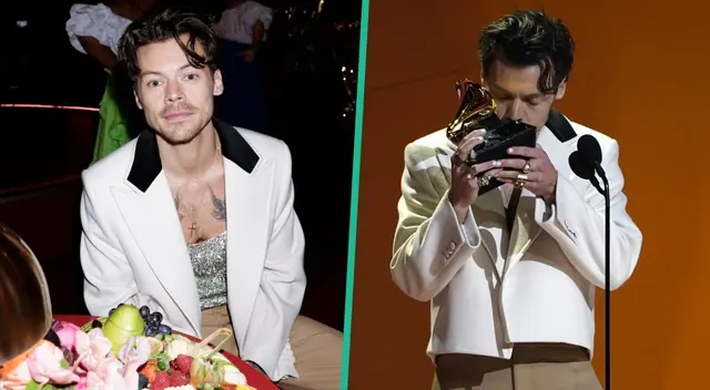 Harry Styles se emociona al enterarse que se ganó un premio Grammy.