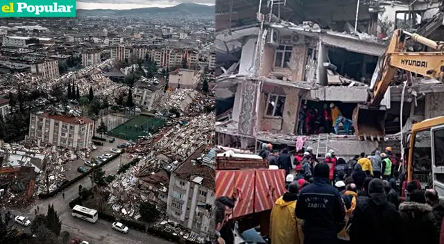 Rescatistas continúan en la búsqueda de salvar a personas atrapadas bajo los escombros tras terremoto en Turquía.