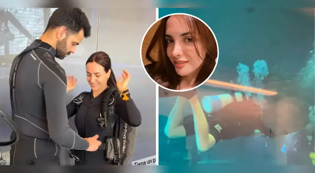 Rosángela Espinoza buceó en Abu Dhabi.