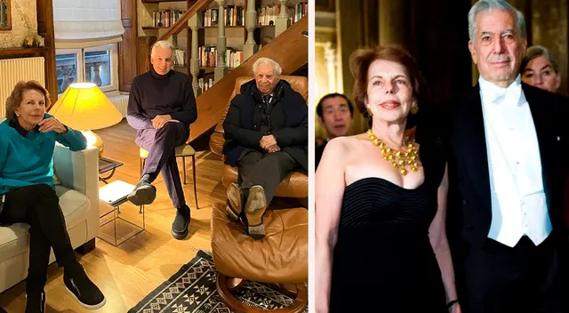 Mario Vargas Llosa y Patricia Llosa juntos en Paris.