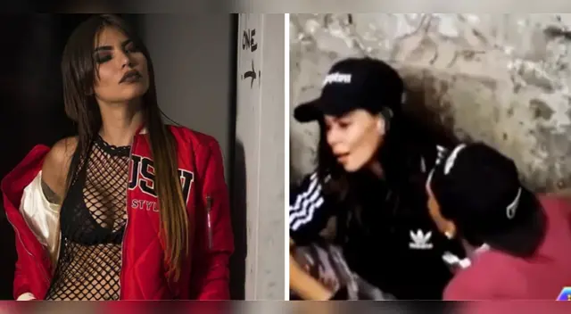 Angie Jibaja es captada en fumadero. Angie Jibaja es captada en fumadero.