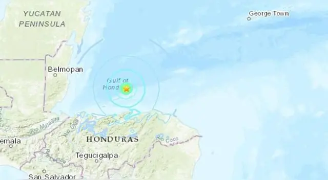 Un fuerte sismo de 5.9 de magnitud sacudió este miércoles a Honduras.