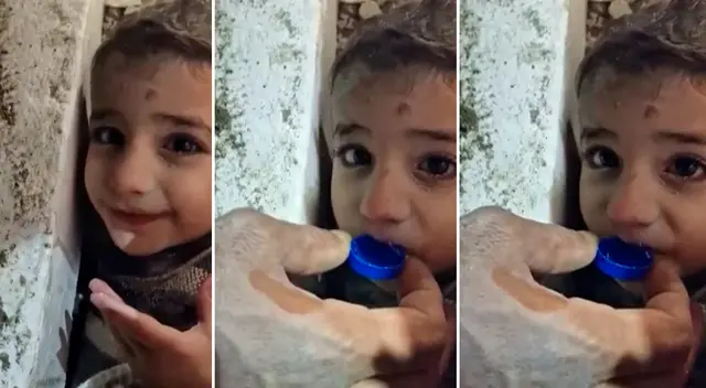 El pequeño fue hallado 45 horas después de los terremotos. El pequeño fue hallado 45 horas después de los terremotos.