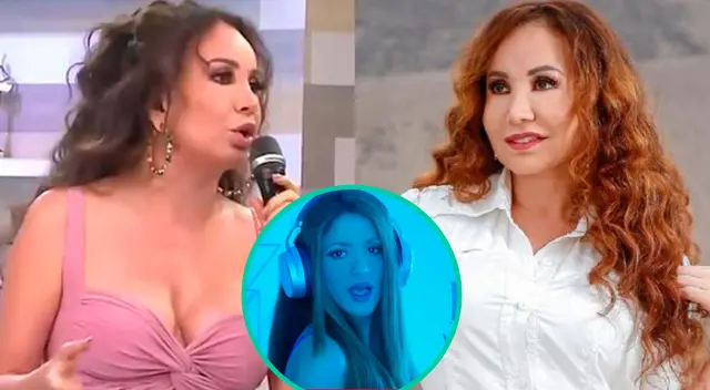 Janet Barboza cantó junto a Florcita tema de Shakira en América Hoy.