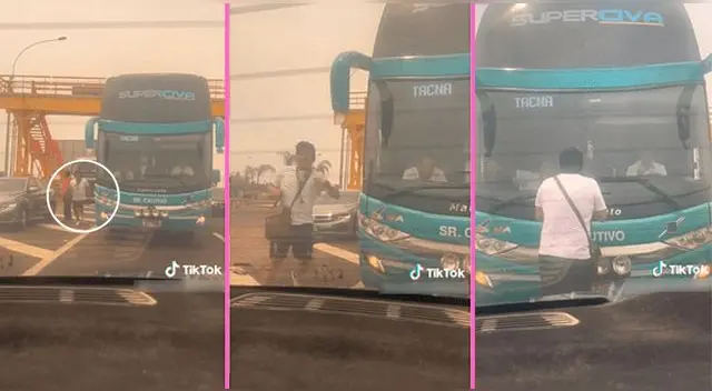 El peruano corrió tras el bus, se paro en frente para que lo dejen subir, pero no fue así y en TikTok lo compadecen. El peruano corrió tras el bus, se paro en frente para que lo dejen subir, pero no fue así y en TikTok lo compadecen.
