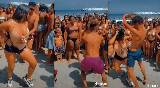 Los chicos se pusieron a bailar tambor venezolano bajo el sol y su coreografía es tendencia en TikTok.