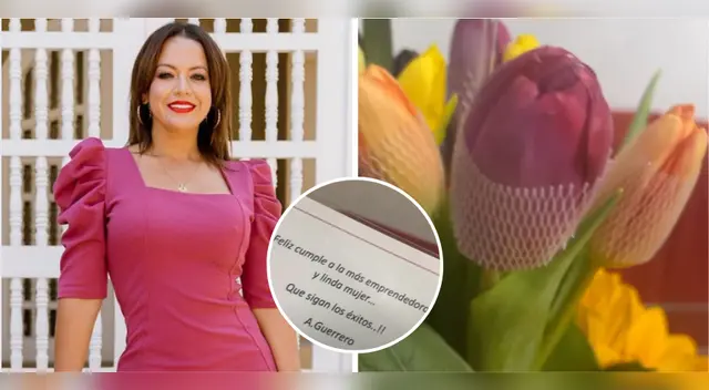 Florcita sorprendida en su cumpleaños.