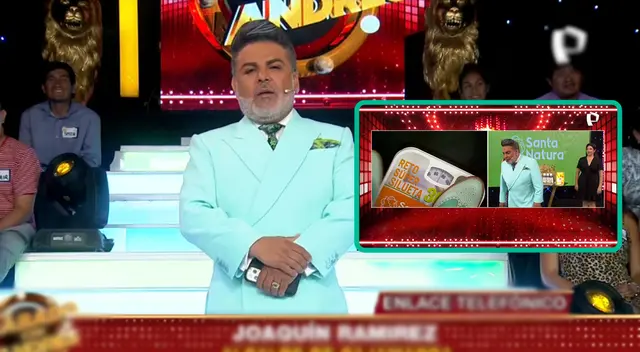 Andrés Hurtado intentó que las cámaras de su programa no lo enfoquen cuando subía a una balanza. Andrés Hurtado intentó que las cámaras de su programa no lo enfoquen cuando subía a una balanza.