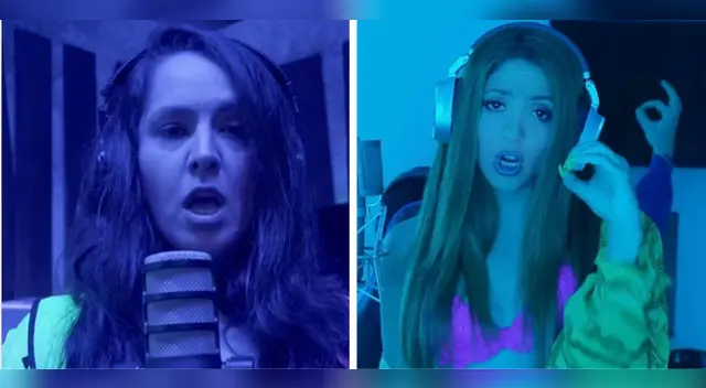Yiddá Eslava canta como Shakira.