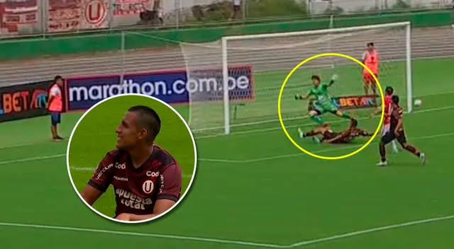 Alex Valera falló el primer gol del partido.