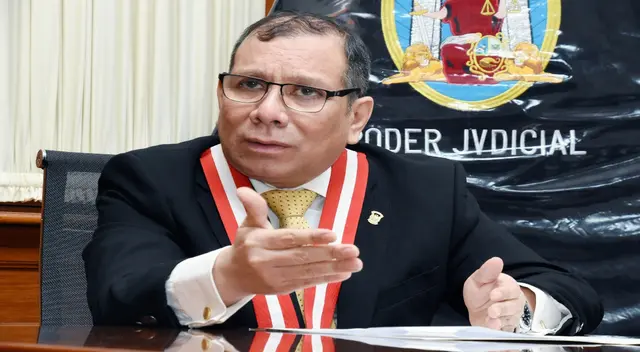 El presidente del Poder Judicial Javier Arévalo condenó actos terroristas contras policías