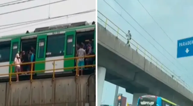 La Línea 1 del Metro de Lima viene sufriendo desperfectos mecánicos en San Juan de Miraflores.