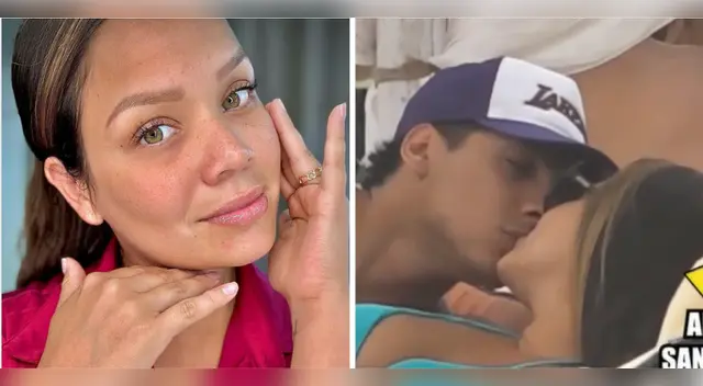 Andrea San Martín se besa nuevamente con Francesco Méndez.