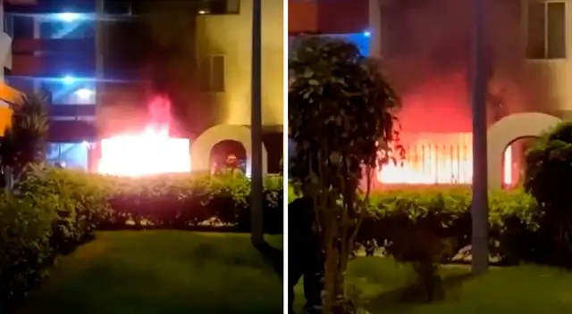 Los vecinos de la Residencial Santa Cruz, en San Isidro, tuvieron que ser evacuados por los bomberos.