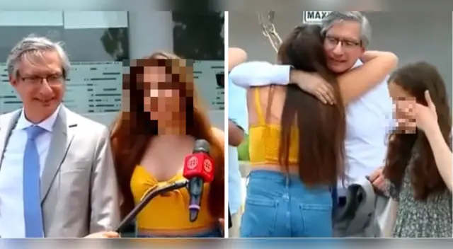 Federico Salazar estuvo acompañada de sus hijas.