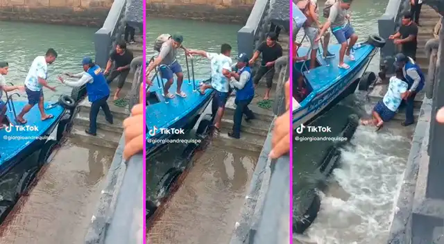 El señor se apresuró y quiso bajar con rapidez pese a que el instructor le dijo que no.