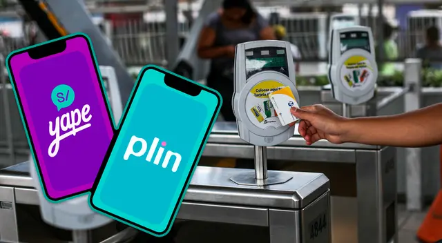 Yape y Plin serán un medio de pago para el Metropolitano y Metro de Lima.