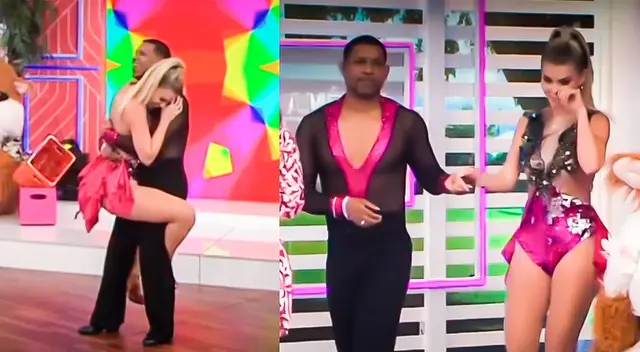 Brunella Horna se va corriendo tras baile. Brunella Horna se va corriendo tras baile.