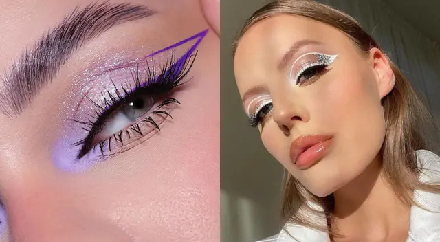 Si quieres intensificar la sombras color pastel, usa un tono blanco de fondo.