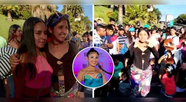 Milena Warthon se encuentra con fans en Chile.