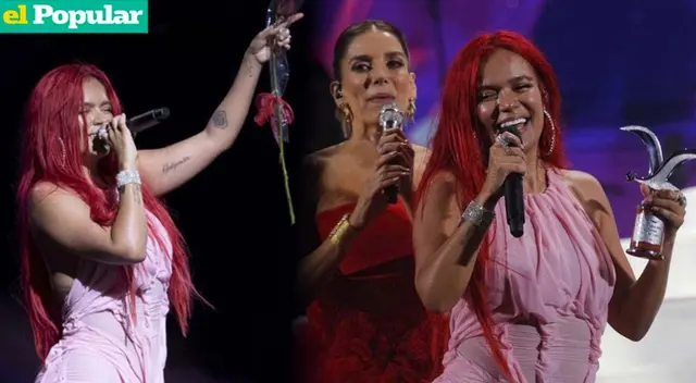 Karol G se hace acreedora de dos gaviotas en Viña del Mar 2023.