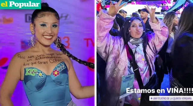 Milena Warthon se hizo presente en la primera gala de Viña del Mar 2023. Milena Warthon se hizo presente en la primera gala de Viña del Mar 2023.