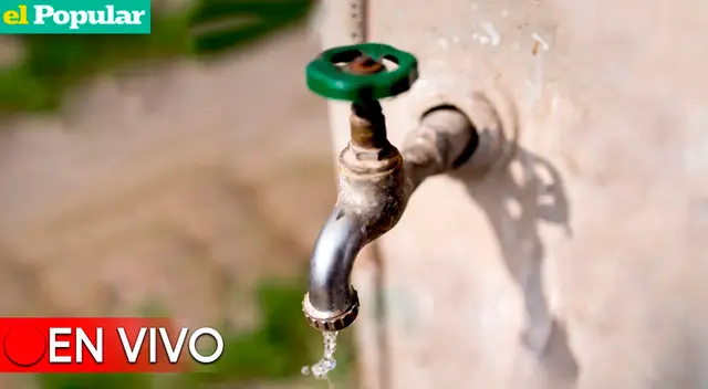 Corte de agua para este lunes 20 de febrero de 2023.