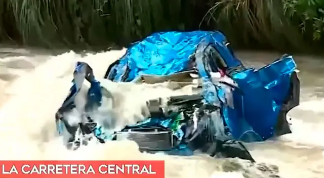 Accidente en Carretera Central deja como saldo un fallecido y un desaparecido