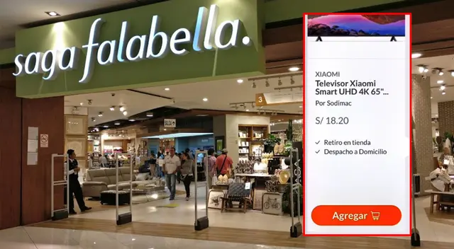 Saga Falabella ofertó televisores a precio de locura.